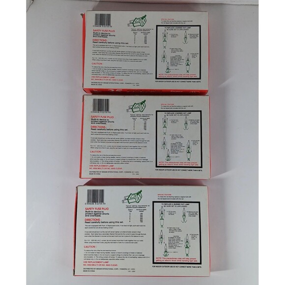 Foremost 35 Christamas String Light Set Indoor Out Lot NOS Holiday Decorations - Picture 5 of 8